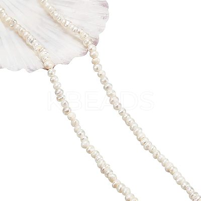 1 Strand Natural Cultured Freshwater Pearl Beads Strands PEAR-NB0001-36-1