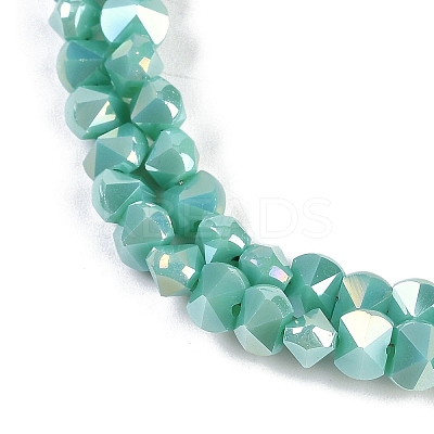 Electroplate Glass Beads Strands EGLA-B009-05A-08-1