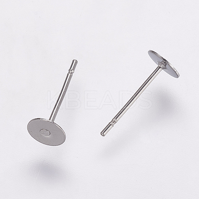 Non-Tarnish 304 Stainless Steel Stud Earring Settings LS-X-STAS-K146-009-5mm-1
