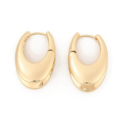 Brass Hoop Earrings for Women EJEW-U041-04G-1