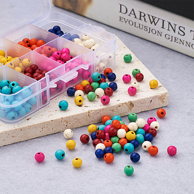 400Pcs 8 Colors Synthetic Turquoise Beads Strands TURQ-KS0001-01-1