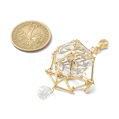 Brass Pouch Holder Pendant Decoration HJEW-JM01532-01-1