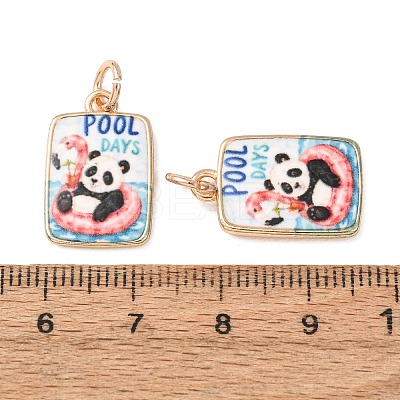 Printed Brass Pendants KK-CBA3895-01E-G-1