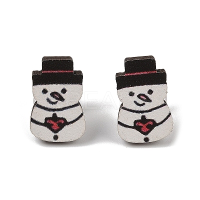 Christmas Theme Stud Earrings Set EJEW-U016-05P-03-1