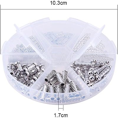 Tibetan Style Alloy Beads TIBEB-NB0001-07-1
