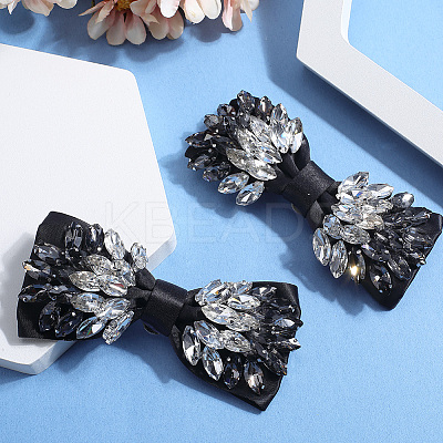 Bowknot Non-woven Fabrics Shoe Decoration FIND-WH0139-290C-1