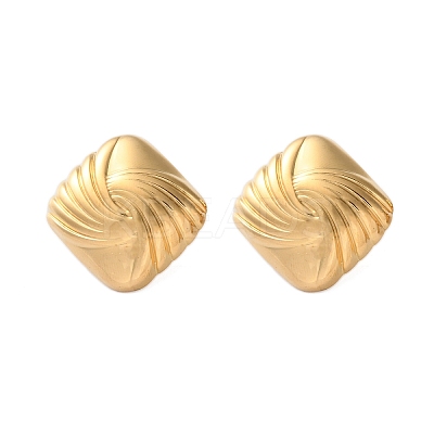 304 Stainless Steel Stud Earrings for Women LS-EJEW-K306-01G-1
