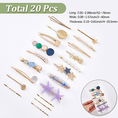 Zinc Alloy Alligator Hair Clips PHAR-SP0001-07-1