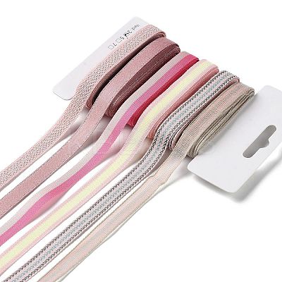 18 Yards 6 Styles Polyester Ribbon SRIB-Q022-D13-1