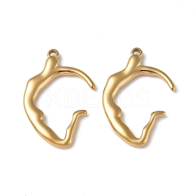 Ion Plating(IP) 304 Stainless Steel Pendants STAS-C066-28G-1