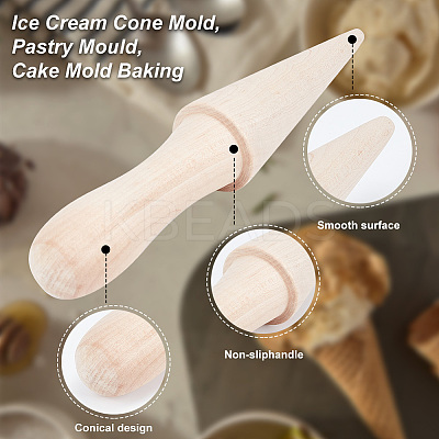 Beechwood Press Ice Cream Cone Mold BAKE-WH0001-04-1