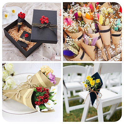 50 Sets 2 Colors Kraft Paper Bouquet Wrapping Paper DIY-TA0011-45-1