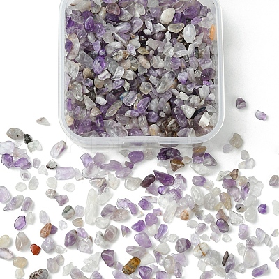 50G Natural Amethyst Chip Beads G-YW0001-72-1