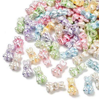 Opaque Acrylic Imitation Pearl Beads OACR-B031-49-1