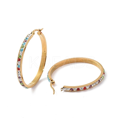 304 Stainless Steel Hoop Earrings EJEW-N0031-11G-03D-1