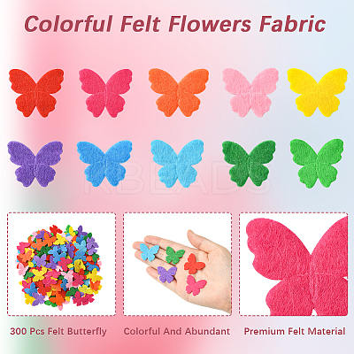 300Pcs Non Woven Fabric FIND-SC0019-20C-1