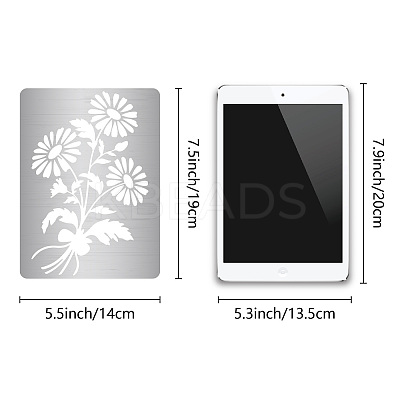 Stainless Steel Metal Cutting Dies Stencils DIY-WH0289-098-1