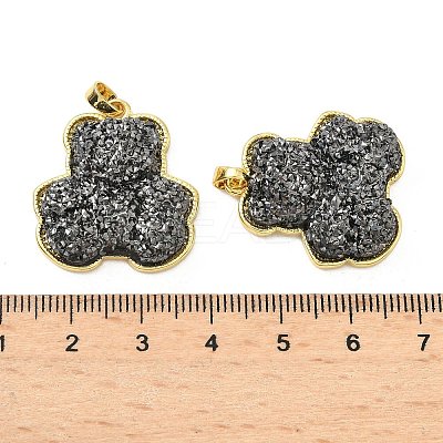 Brass Resin Pendants KK-C158-04A-G-1
