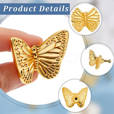Butterfly Zinc Alloy Drawer Pull Handles FIND-WH20007-71G-1