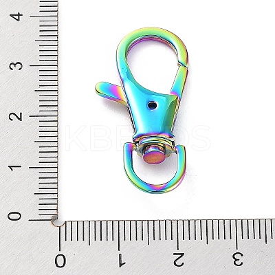 Ion Plating(IP) 304 Stainless Steel Swivel Lobster Claw Clasps STAS-I117-01M-1