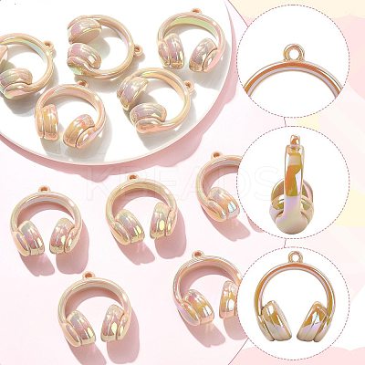 UV Plating Opaque Acrylic Pendants SACR-FZC0001-001I-1