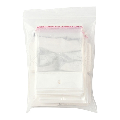 100Pcs 5 Styles Square Girl Print Paper Earring Display Cards CDIS-FS0001-25-1