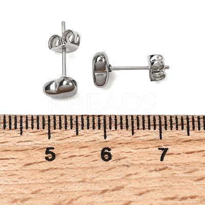 304 Stainless Steel Stud Earrings for Women EJEW-G459-01C-P-1
