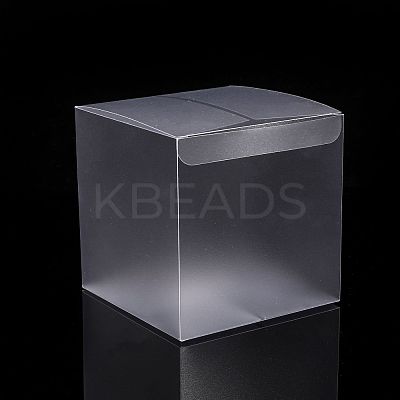 Frosted PVC Rectangle Favor Box Candy Treat Gift Box LS-CON-WH0074-01B-1