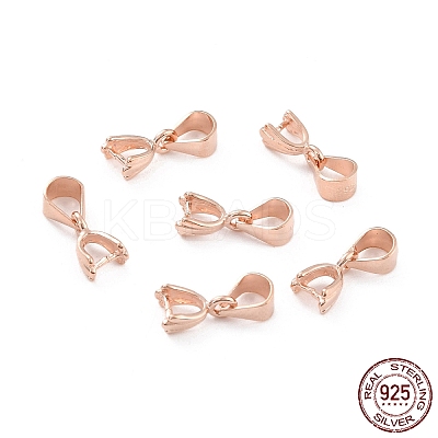 925 Sterling Silver Ice Pick Pinch Bails STER-Z001-015RG-1