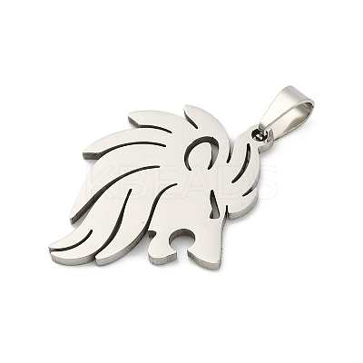 Non-Tarnish 201 Stainless Steel Pendants STAS-N103-187P-1
