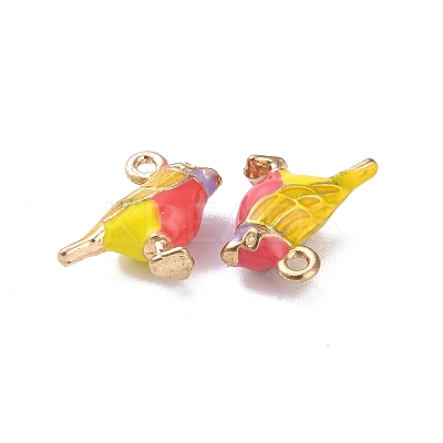 Alloy Enamel Pendants X-ENAM-R149-08C-G-1
