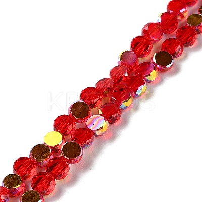 Transparent Electroplate Glass Beads Strands GLAA-Q099-I01-M02-1