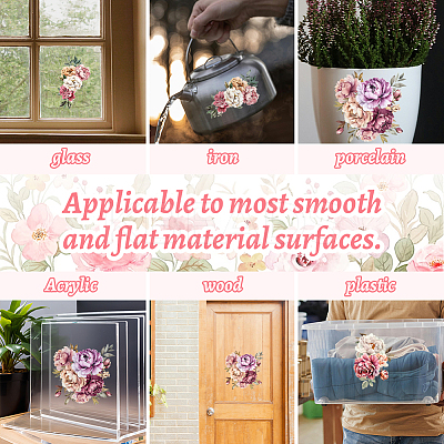 3 Sheets 3 Styles PVC Waterproof Decorative Stickers DIY-WH0404-071-1