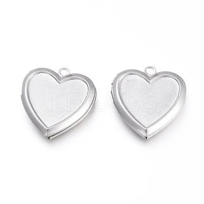 Tarnish Resistant 316 Stainless Steel Locket Pendants A-STAS-K192-09P-1