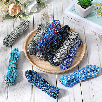 60M 12 Colors 7 Inner Cores Polyester & Spandex Cord Ropes RCP-SP0001-02B-1
