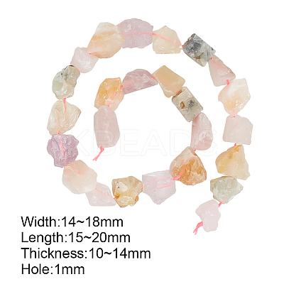 Raw Rough Natural Mixed Gemstone Beads Strands G-OC0003-72-1