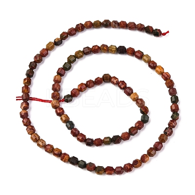Natural Picasso Stone/Polychrome Jasper Beads Strands G-A260-A24-01-1