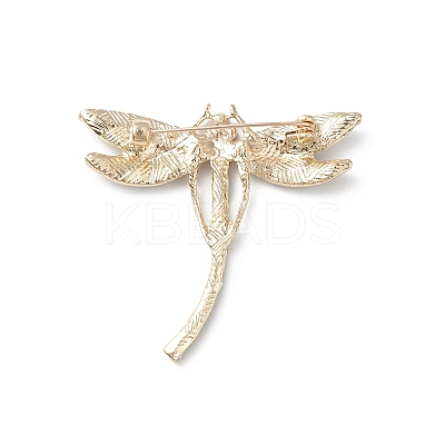 Rhinestone Dragonfly Brooch Pin LS-JEWB-M026-02G-1