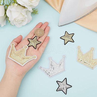 24Pcs 2 Style Computerized Embroidery Cloth Iron on/Sew on Patches DIY-FG0002-85-1