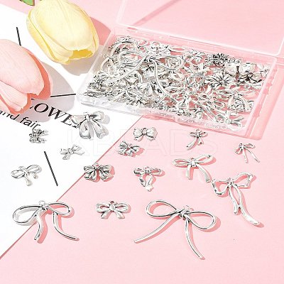 80Pcs 16 Styles Tibetan Style Alloy Pendants TIBEP-FS0001-31-1