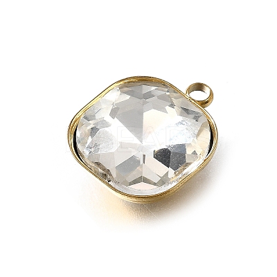 201 Stainless Steel Pendants STAS-F318-01C-G-1
