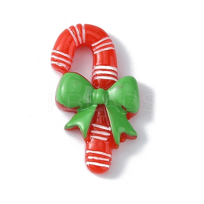 Christmas Theme Opaque Resin Cabochons LS-CRES-WH0013-09B-1