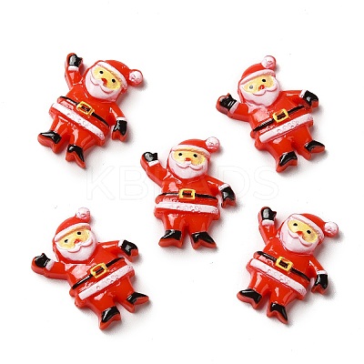 Christmas Opaque Resin Cabochons RESI-K019-41-1