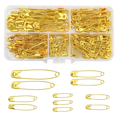 00#~4# 200Pcs 6 Style Iron Safety Pins Sets NEED-YW0001-01-B-1