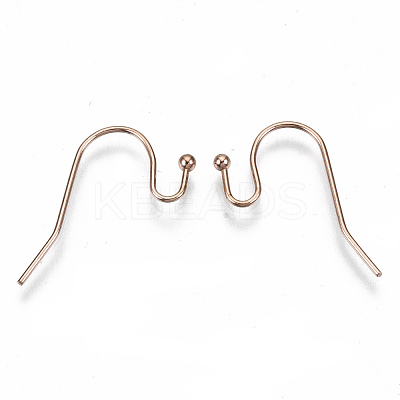 304 Stainless Steel Earring Hooks X-STAS-S111-005RG-NR-1