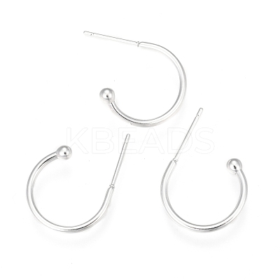 304 Stainless Steel Earring Hooks STAS-K211-01S-A-1