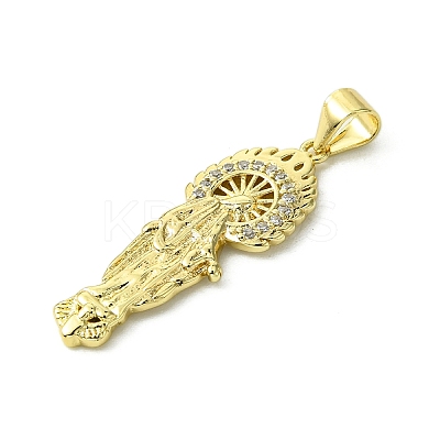 Brass Micro Pave Cubic Zirconia Pendants KK-H472-43G-02-1