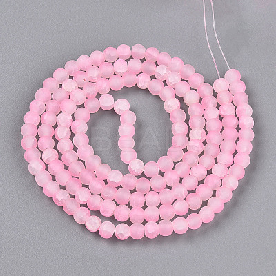 Crackle Glass Beads Strands GLAA-N009-6mm-02-1