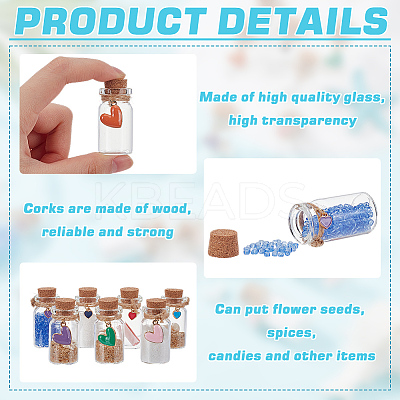 20Pcs Glass Jar Glass Bottles AJEW-PH01585-1