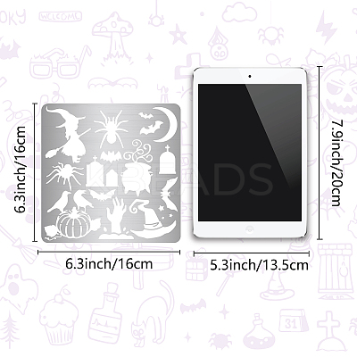 Stainless Steel Cutting Dies Stencils DIY-WH0238-044-1